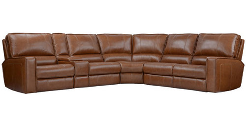 Layout A:  Six Piece Reclining Sectional 131.5" x 119" (3 power recliners)