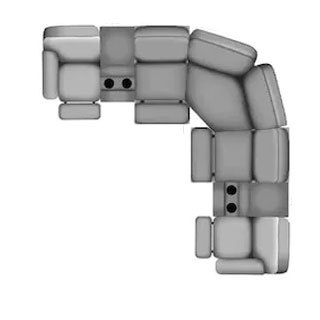 Layout A: Three Piece Sectional 122" x 122"