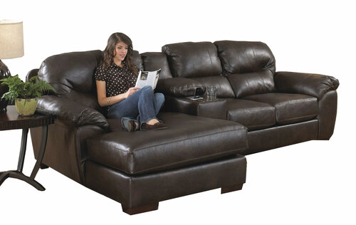 Lawson 4243 Sectional in Faux Leather | Sofas and Sectionals