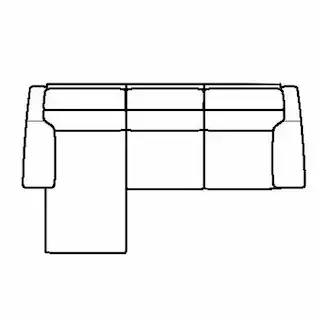 Layout A: Three Piece Sectional 108" x 68"