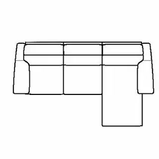Layout B: Three Piece Sectional 68" x 108"