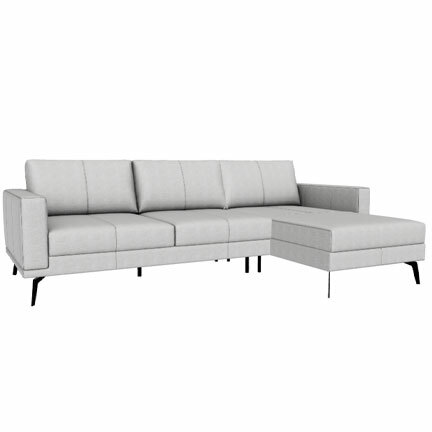 Layout B: Two Piece Sectional 95.5" x 60.5"