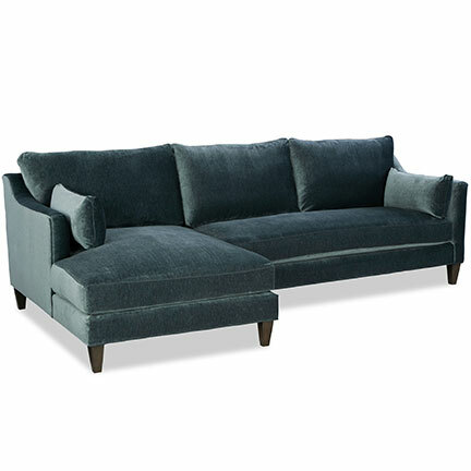 Layout A:  Two Piece Sectional (1 cushion) 60" x 113"