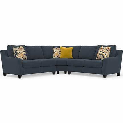 Layout A:  Three Piece Sectional 108" x 108" (Includes all pillows)