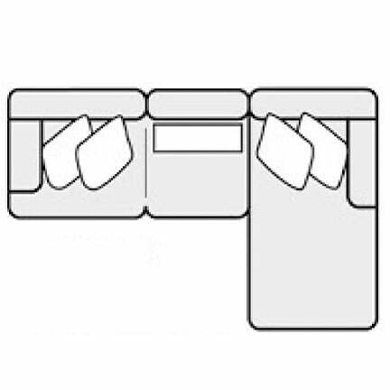 Layout A: Two Piece Sectional 99" x 68"