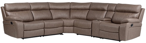 Layout A: Six Piece Reclining Sectional 121.5" x 134"