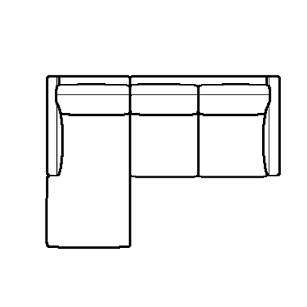 Layout B: Two Piece Sectional 61" x 83"