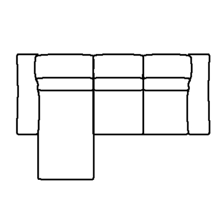 Layout A: Three Piece Reclining Sectional (1 recliner) 63" x 93"