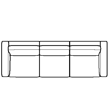 Layout A: Three Piece Sectional 120" wide