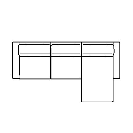 Layout A:  Two Piece Sectional 111" x 63"