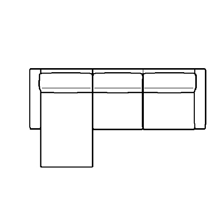 Layout B: Two Piece Sectional 63" x 111"
