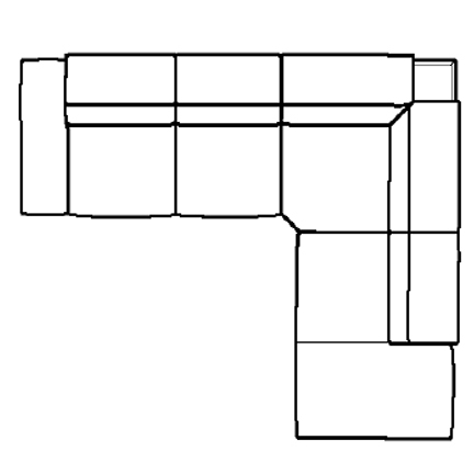 Layout A: Two Piece Sectional 109" x 95"