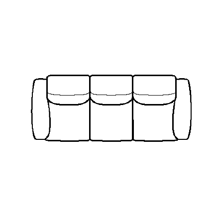 Layout A: Three Piece Sectional 102" wide