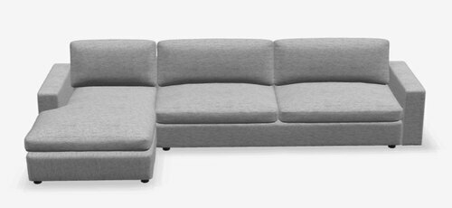 Layout A: Two Piece Sectional 61" x 123"