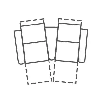 Layout B: Three Piece Home Theater Sectional 75" wide