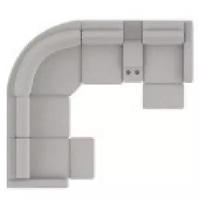 Layout B: Six Piece Sectional 109" x 122"