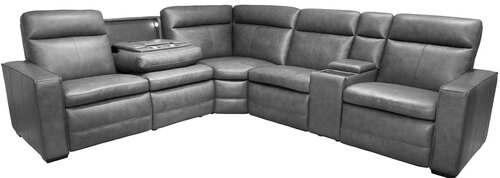 Layout C: Six Piece Reclining Sectional 112" x  99"  (3 recliners)