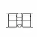 Layout A: Three Piece Sectional (2 recliners) 87" wide