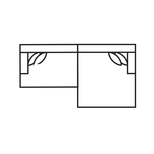 Layout B: Two Piece Sectional 102.5" x 43.5"