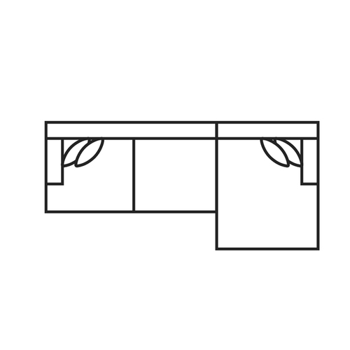 Layout A: Three Piece Sectional 145" x 67.5"