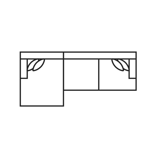 Layout B: Three Piece Sectional 67.5" x 145"