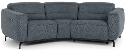 Layout F: Three Piece Reclining Sectional 84" x 84" (two recliners)