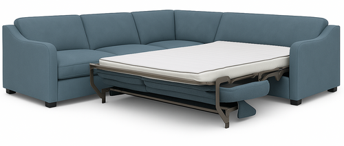 Layout B: Two Piece Full Size Sleeper Sectional 105" x 107"