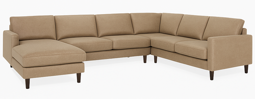 Layout B: Three Piece Sectional 128" x 96"