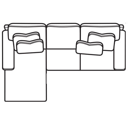 Layout K: Two Piece Sectional 65" x 92"