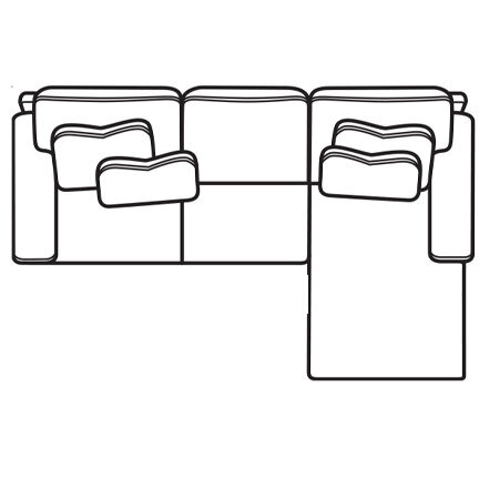 Layout B: Two Piece Sectional 92" x 65"