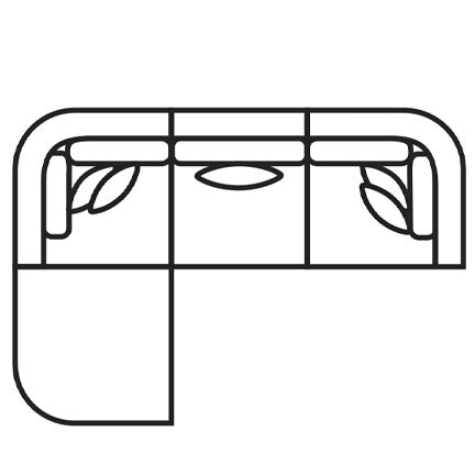 Layout A: Four Piece Sectional 84" x 117"