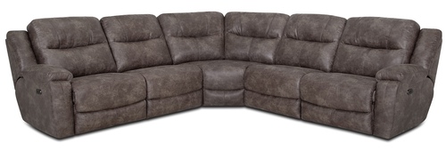 Layout A:  Five Piece Sectional 128" x 128" (2 recliners)