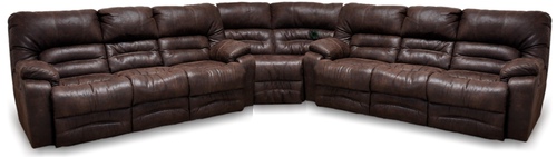 Layout C: Three Piece Reclining Sectional 123.5" x 123.5"