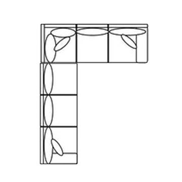 Layout B:  Two Piece Sectional 116" x 92"
