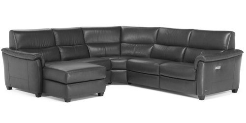 Layout F: Five Piece Reclining Sectional (Chaise Left Side) - 116" x 111"