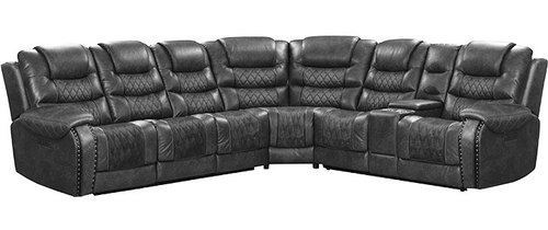 Layout B: Seven Piece Reclining Sectional 133" x 120" x 43"