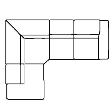 Layout B: Two Piece Reclining Sectional. 87" x 113"