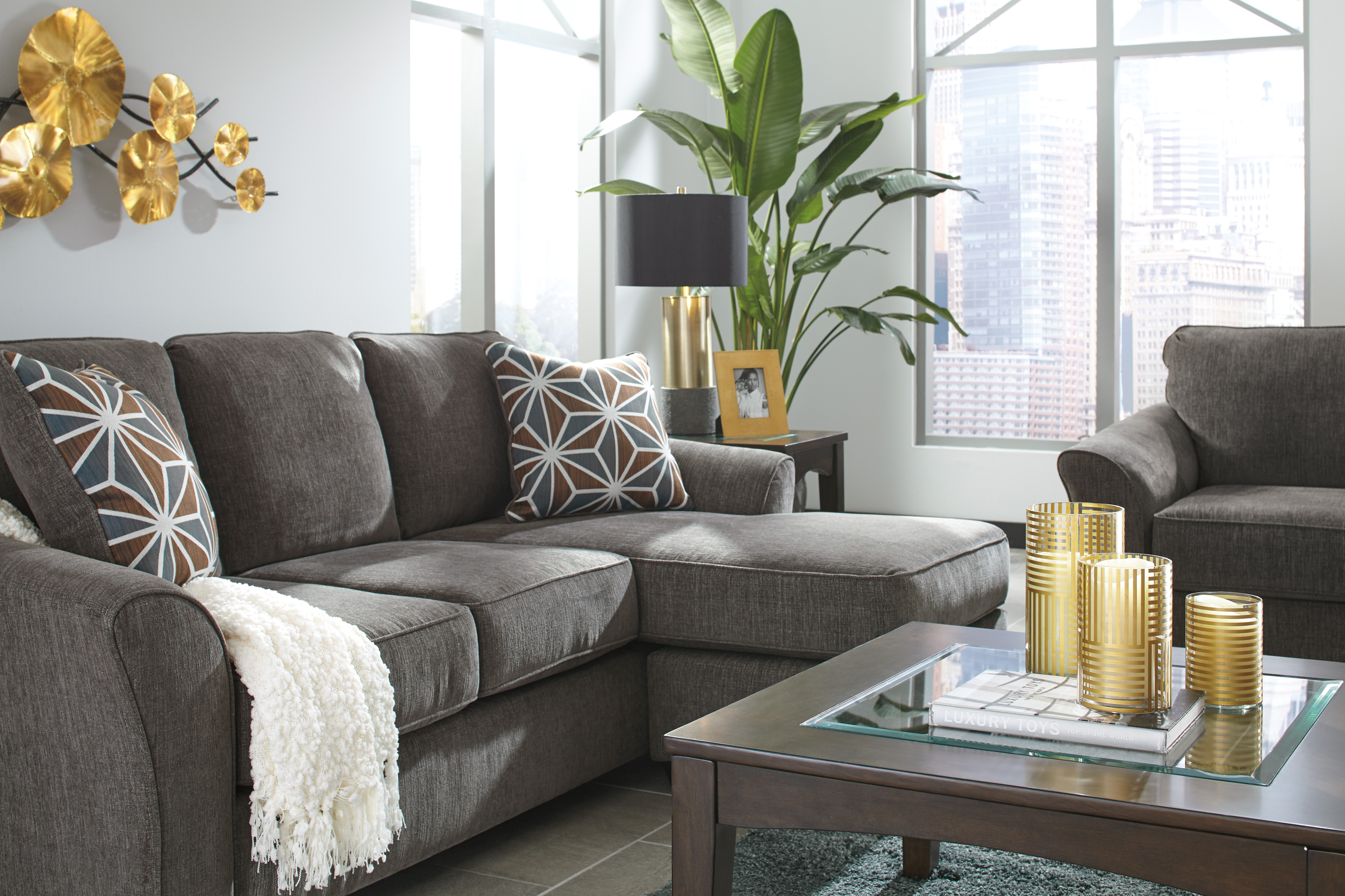 Brise Sofa Chaise In Slate Sofas And Sectionals Brise Sofa Chaise In Slate Sofas And