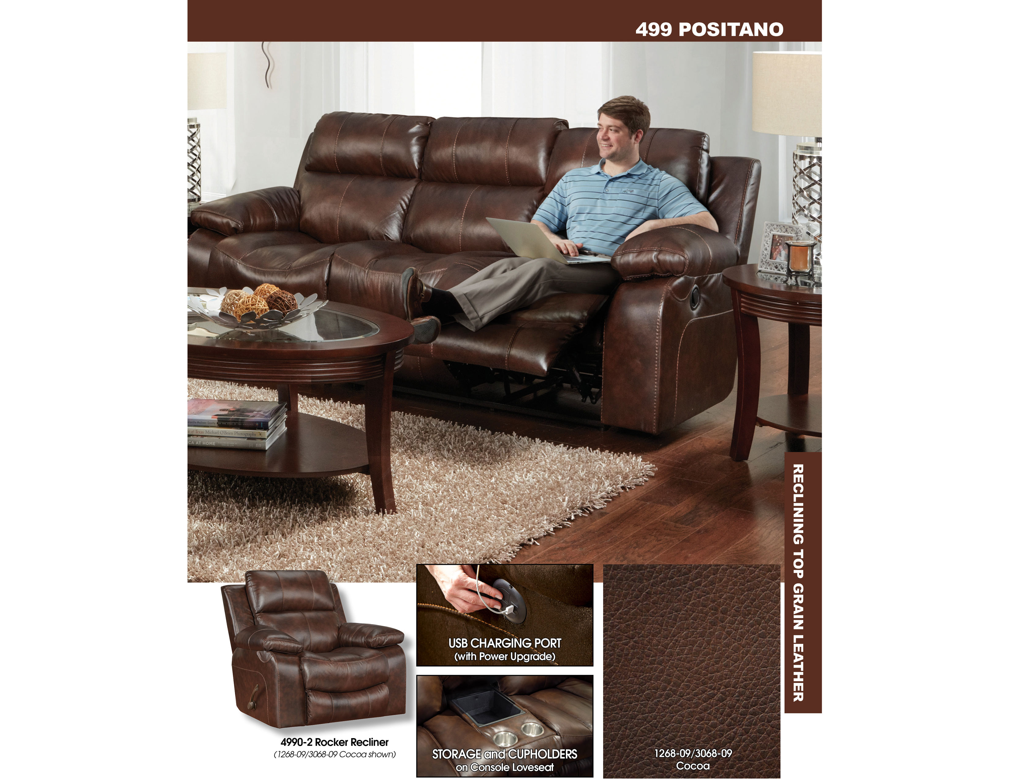 Positano Leather Reclining Sofa 90 Sofas And Sectionals