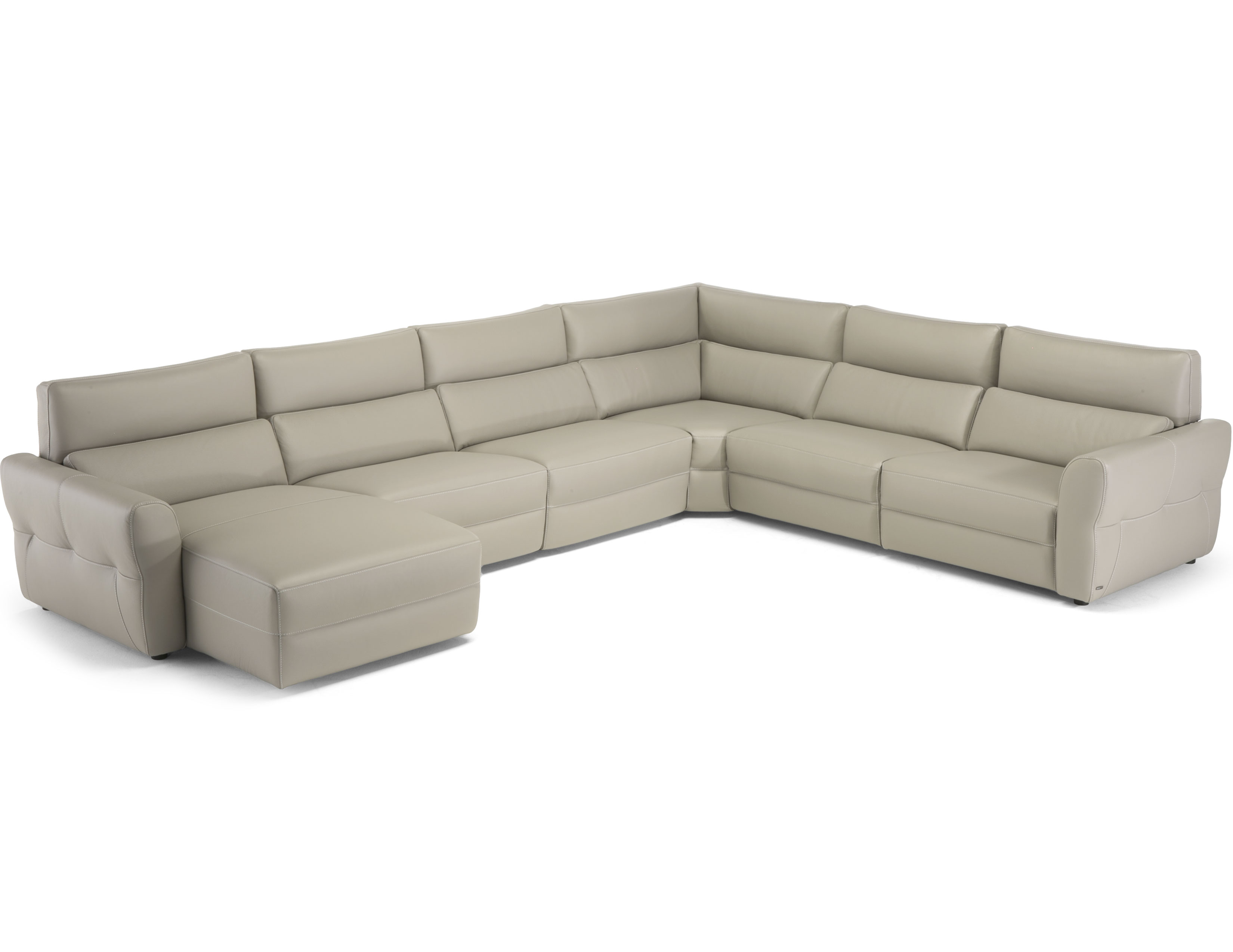Solidale C116 Leather Power Reclining Sectional Sofas And Sectionals