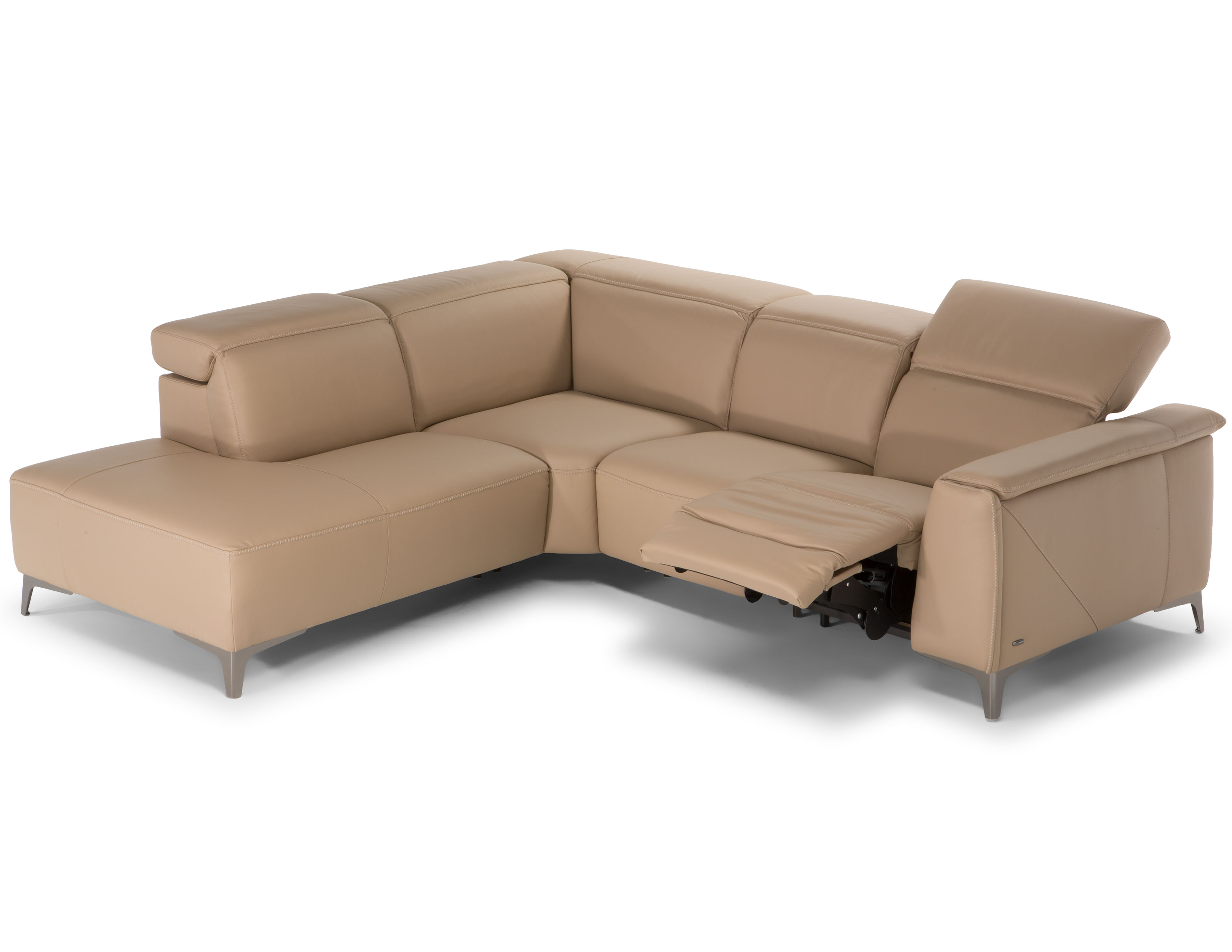 Trionfo C074 Leather Power Headrest Power Sofas And Sectionals
