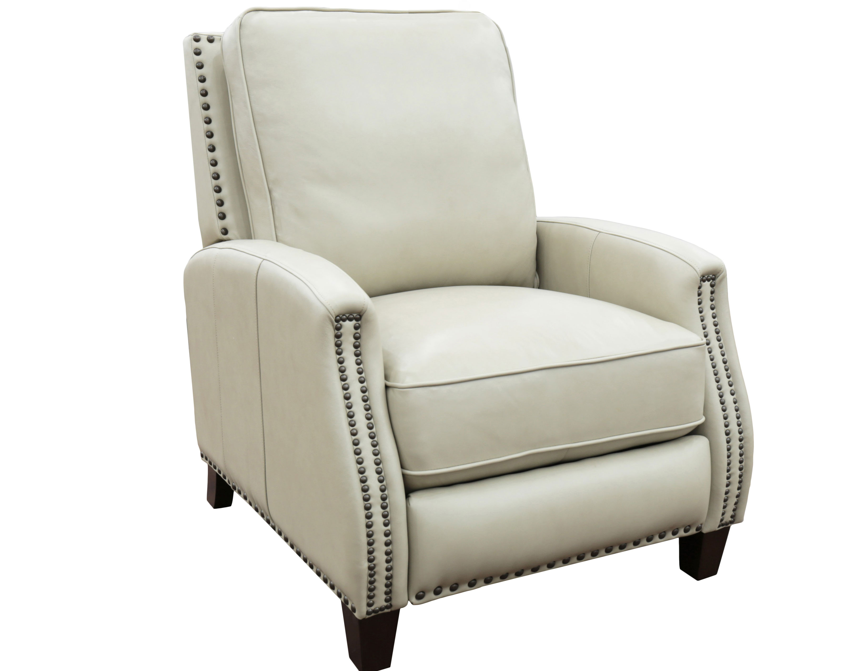 Melrose Leather Recliner In Cream Sofas And Sectionals