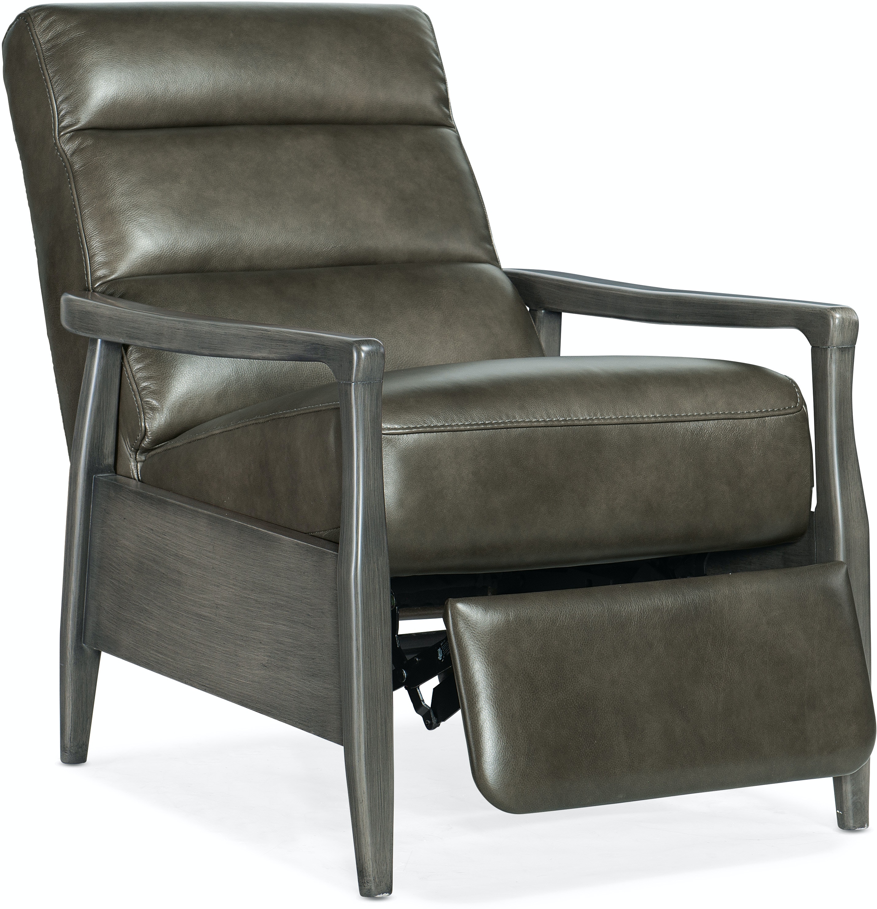 Marlin Pushback Recliner with Exposed Wood Arm Sofas and Sectionals