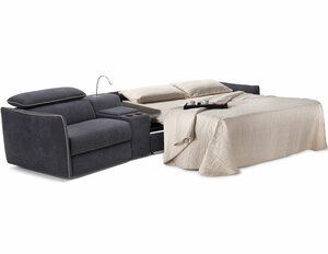 Meraviglia B995 Leather Reclining Sleeper Sectional