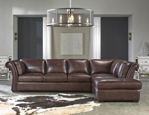Leather Sectionals Sofas And Angelina 1437 Rsf Chaise Leather Sectional