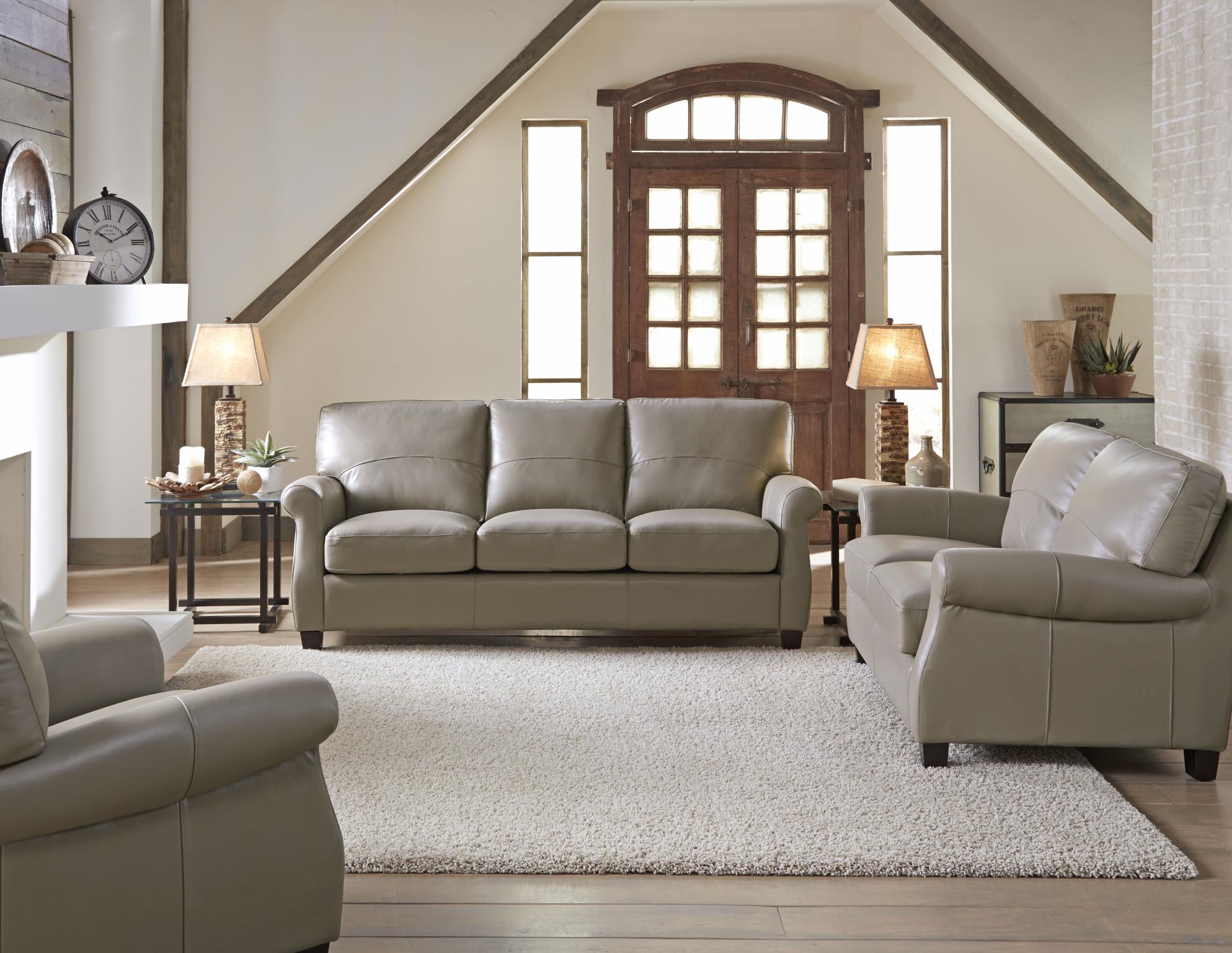 Carlyle 2022 Leather Sofa in Adobe Sofas and Sectionals