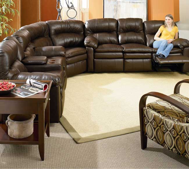 Touchdown Reclining Sectional 292 Sofas And Sectionals Touchdown Reclining Sectional 292, Dylan Leather Corner Sofa With Chaise Mimosa