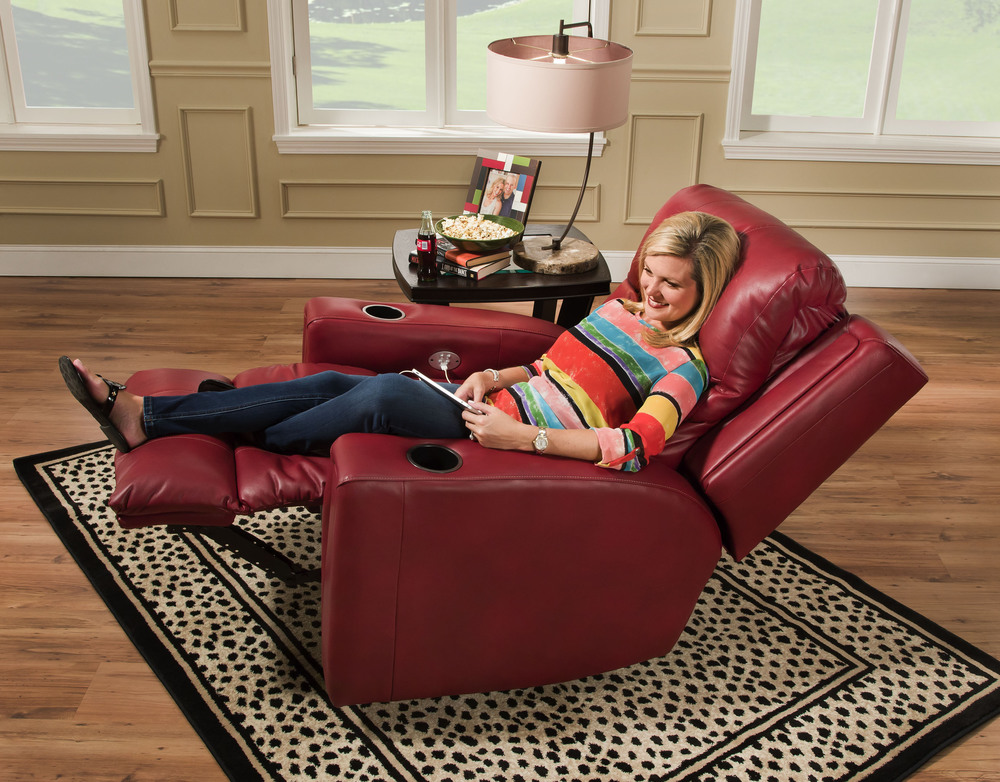 Curve 6858P Wall Hugger Recliner w/ Power Sofas and Sectionals