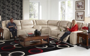 Reclining Sofas And Sectionals Carmine 415 Bonded Leather Touch Reclining Sectional