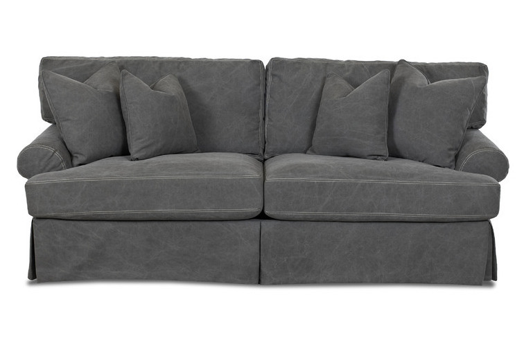 Lahoya D28190 Slipcover Sofa W Down Cushions Sofas And Sectionals Spinner